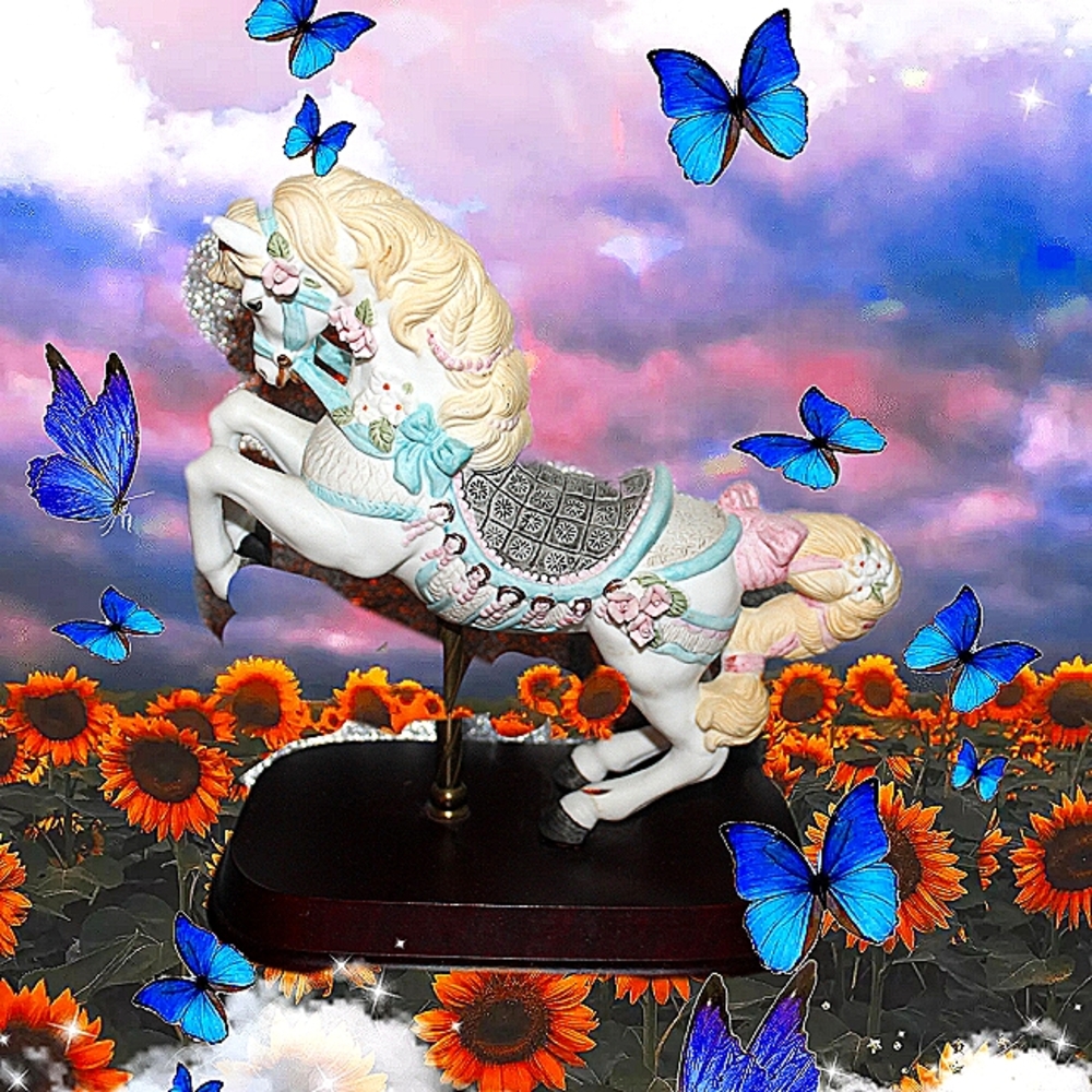 Vintage Carousel horse figurine
